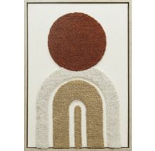 Art mural décoratif avec motif abstrait, composé d''un cercle et d''arcs