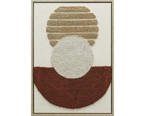 Art mural décoratif avec des formes géométriques et de la texture