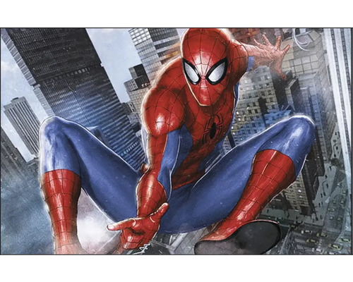 Spider-Man vor Wolkenkratzern