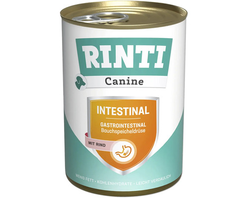 Rinti Canine Intestinal aliment pour chiens au boeuf en conserve