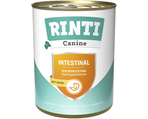 Boîte d''aliment pour chien Rinti Canine Intestinal au poulet