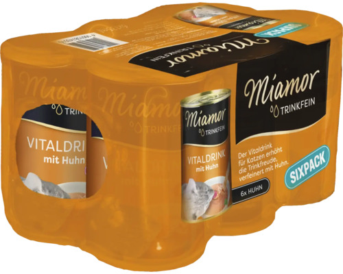 Katzengetränk Miamor Trinkfein Vitaldrink mit Huhn 6 x 135 ml Miamor Trinkfein Vitaldrink mit Huhn, 6er-Packung