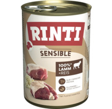 Rinti Sensible Hundenassfutter mit Lamm und Reis in Dose