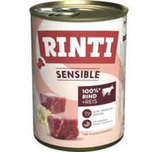 Rinti Sensible Hundenassfutter mit Rind und Reis in Dose