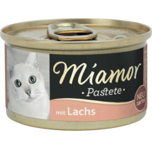Miamor Feine Pastete mit Lachs für Katzen in Dose