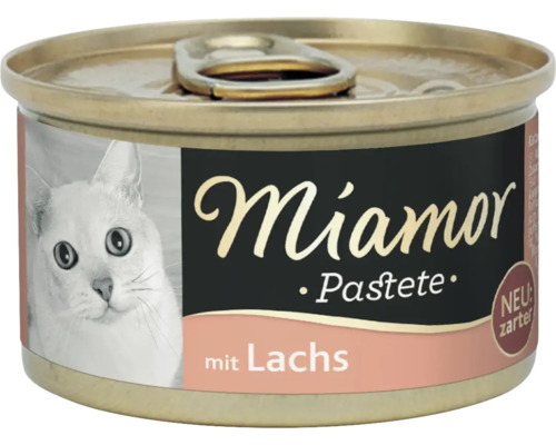 Miamor Feine Pastete mit Lachs für Katzen in Dose
