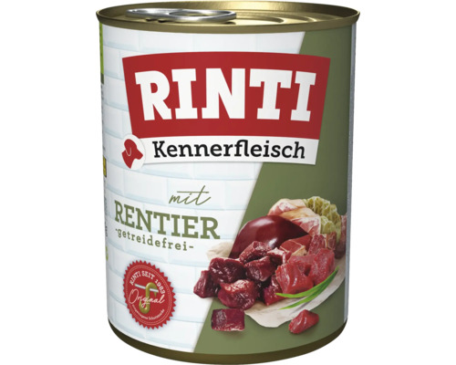 Pâtée pour chien RINTI renne 800 g Pâtée pour chien RINTI renne 800 g