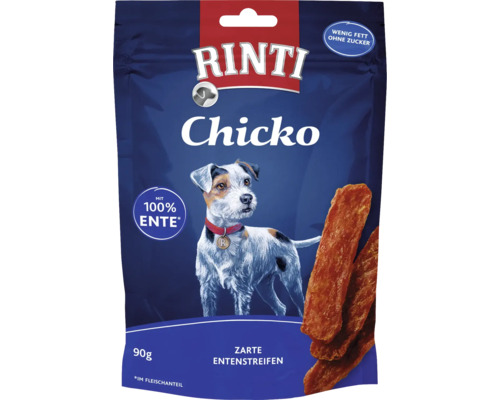 Hundesnack RINTI Extra Chicko Ente 90 g Rinti Chicko Hundesnack mit zarten Entenstreifen, 90 Gramm