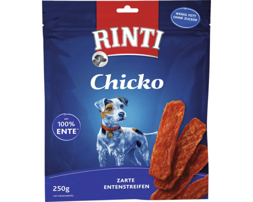 Hundesnack RINTI Extra Chicko Ente 250 g Rinti Chicko Entenstreifen Hundesnack 250 Gramm