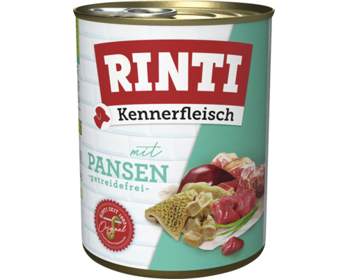 Pâtée pour chien RINTI Kennerfleisch avec de la panse 800 g Pâtée pour chien RINTI Kennerfleisch avec de la panse 800 g