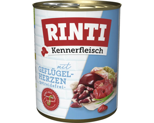 Pâtée pour chien RINTI avec cœur de volaille sans céréales 800 g Pâtée pour chien RINTI avec cœur de volaille sans céréales 800 g