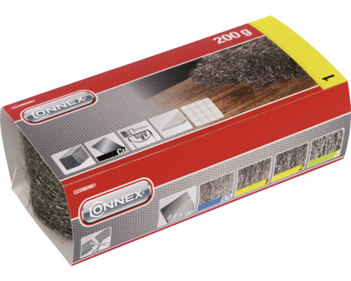 Connex Laine d''acier paquet de 200 grammes