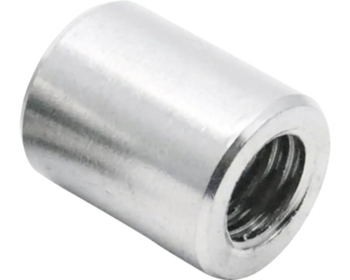 Écrou cylindrique en métal avec filetage intérieur