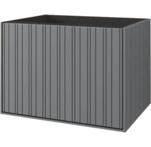 Jardinière rectangulaire avec surface nervurée