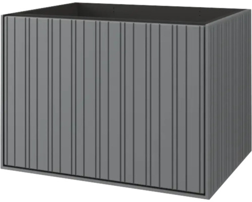 Jardinière rectangulaire avec surface nervurée