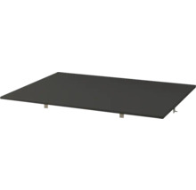 Plateau de table rectangulaire avec supports