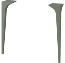 Deux pieds de table en métal