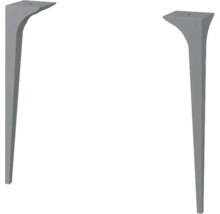 Deux pieds de table en métal