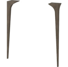 Deux pieds de table en bois