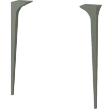 Deux pieds de table en métal