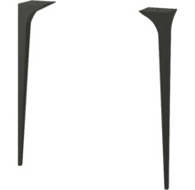 Deux pieds de table en métal