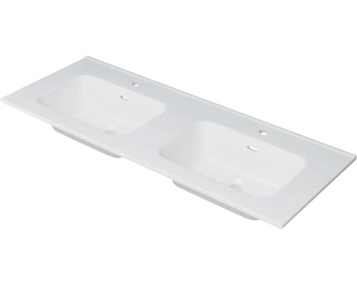 Vasque en céramique avec deux cuves