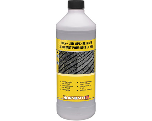 Holz und WPC Reiniger in einer Kunststoffflasche Holz und WPC Reiniger in einer Kunststoffflasche