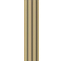 Panneau acoustique avec lamelles de bois verticales