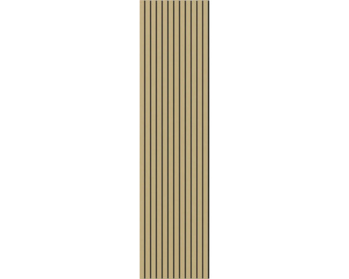 Panneau acoustique avec lamelles de bois verticales