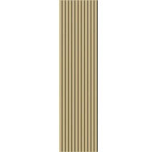 Panneau en bois avec lattes pour revêtement mural