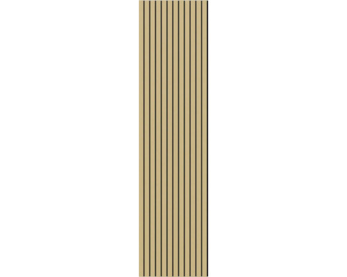 Panneau en bois avec lattes pour revêtement mural