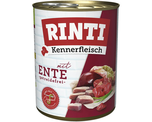 Pâtée pour chien RINTI canard 800 g