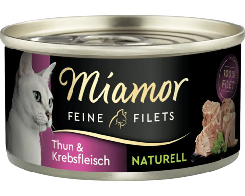 Pâtée pour chat Miamor filets fins Naturelle au thon et à la chaire de crabe 80 g Pâtée pour chat Miamor filets fins Naturelle au thon et à la chaire de crabe 80 g