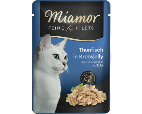 Pâtée pour chat Miamor filets fins thon en gelée de crabe 100 g Pâtée pour chat Miamor filets fins thon en gelée de crabe 100 g