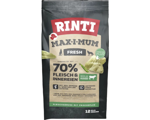Hundefutter trocken RINTI Max-i-mum Pansen 12 kg Rinti Max I Mum Fresh Hundefutter im 12 Kilogramm Sack