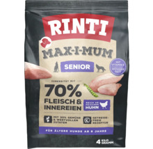 Rinti Max-I-Mum Senior Trockenfutter für ältere Hunde ab 8 Jahren, mit 70% Fleisch und Innereien, 4 Kilogramm