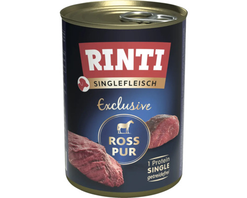 Hundefutter nass RINTI Singlefleisch Ross pur 400 g Rinti Singlefleisch Hundefutter Dose mit Pferdefleisch