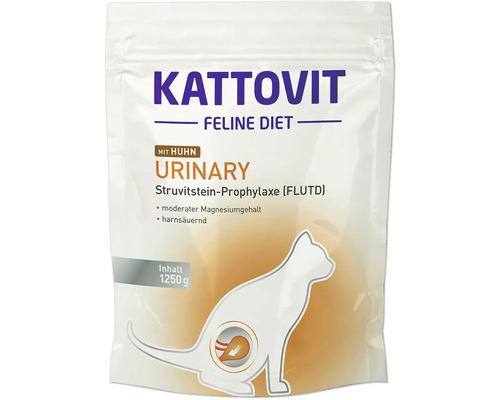 Katzenfutter nass Kattovit Urinary Huhn1250 g Kattovit Feline Diet Urinary Katzenfutter mit Huhn, 1250 Gramm Packung