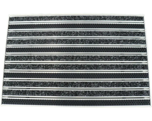 Grille gratte-pieds Wolfa 60x40x7 cm avec rainures/brosse