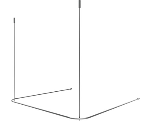 Tringle à rideau de douche d''angle
