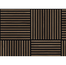 Panneau mural en bois avec un design rectiligne