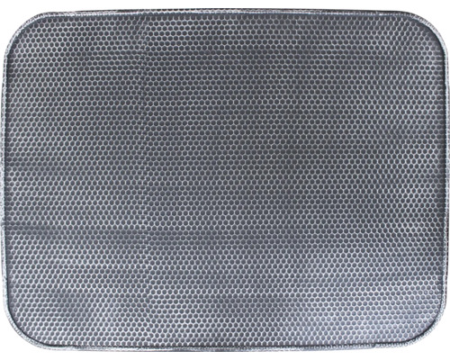 Grille métallique avec trous rectangulaires
