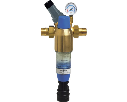 Station d'eau domestique BWT Bolero HWS 1 pouce LF 3,5 m3/h avec réducteur de pression 125596649 Filtre à eau avec manomètre