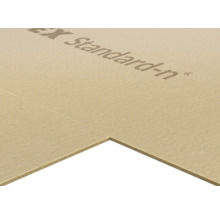 Holzfaserplatte mit Beschriftung