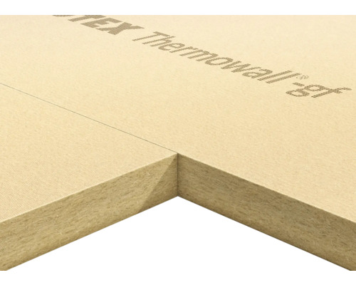 Nahaufnahme von zwei zusammengefügten Steinwolle-Dämmplatten