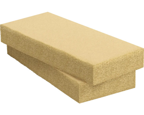 Zwei Dämmstoffplatten aus Steinwolle