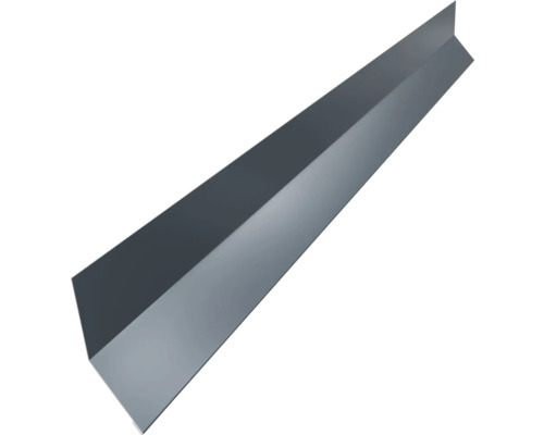 PRECIT Wandabschlußprofil gerade für Trapezblech anthrazitgrau RAL 7016 2000 mm x 30 mm x 0,5 mm Winkelprofil aus Metall