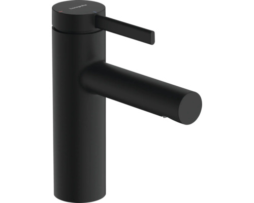 hansgrohe Waschtischarmatur ZESIS S 100 CoolStart mit Zugstange schwarz matt 74720670 Schwarze Waschtischarmatur