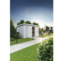 Gartenhaus Zambezi 7 320 x 324,8 cm lichtgrau