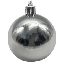 Silberne Weihnachtskugel